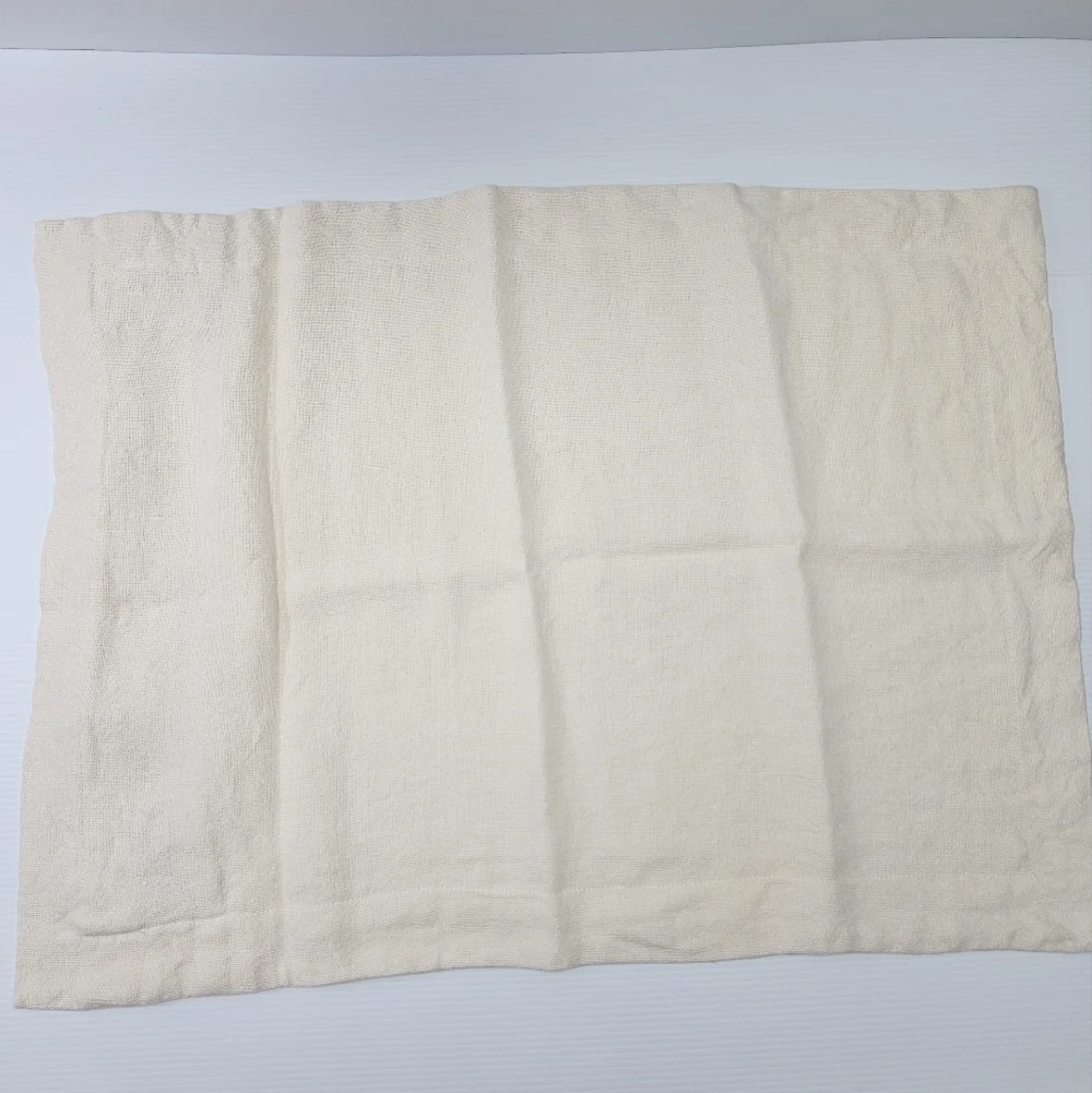 Ralph Lauren Standard Sham Foley Cream Linen 20 x 28 Neutral Natural Bedding